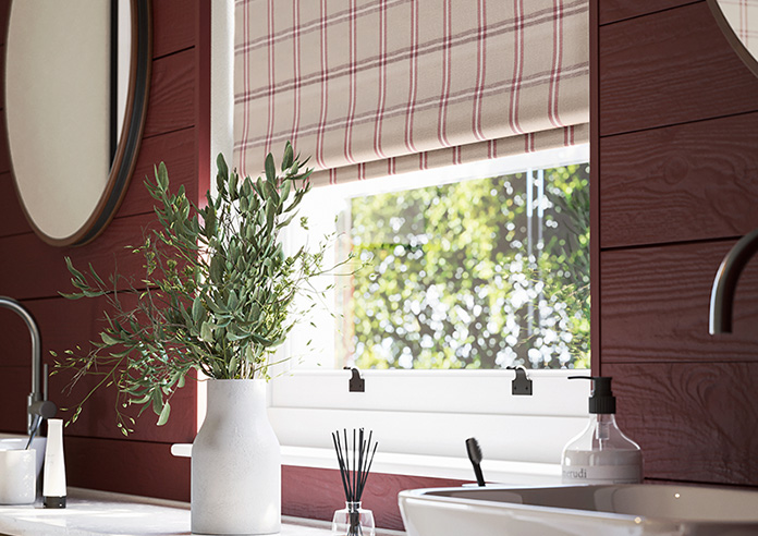 Applecross, Cranberry - Twist&Fit Roman Blind - Image 5